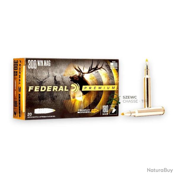 FEDERAL PREMIUM TROPHY BONDED 180G 300WIN MAG