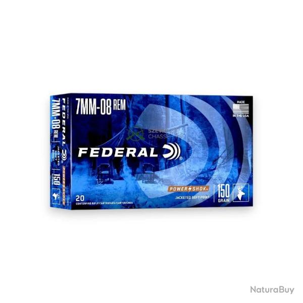 FEDERAL POWER SHOK 150G 7-08 REM