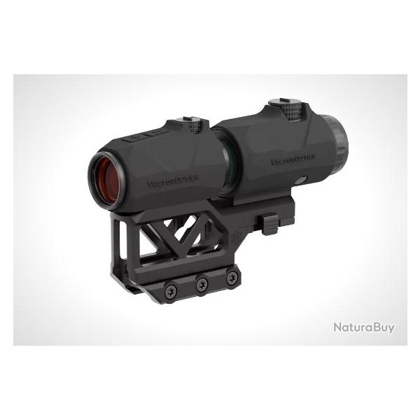Combo scrapper point rouge VECTOR OPTICS maverick IV mini 1x20 et magnifier rd paragon 3x18 picatinn
