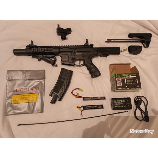 R�plique Airsoft M4 AEG enti�rement customis�e (Facture PRO)