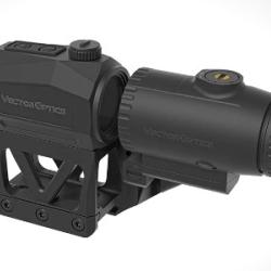 Combo scrapper point rouge VECTOR OPTICS 1x25 mrt et magnifier rd paragon 3x