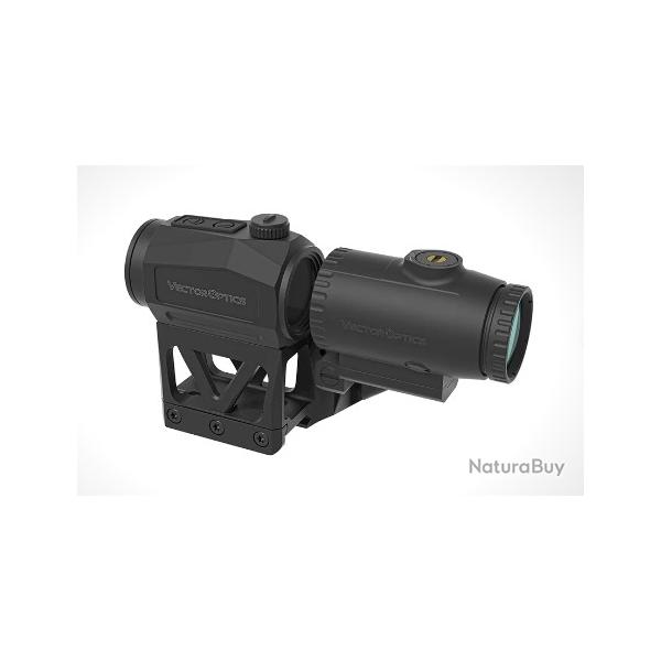 Combo scrapper point rouge VECTOR OPTICS 1x25 mrt et magnifier rd paragon 3x