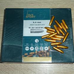 Balles cuivr&eacute;es H&N 6.5 mm par 100