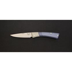 Benchmade Successor 315 - Couteau pliant M390 Ash Gray / Crater Blue