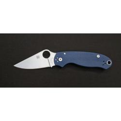 Spyderco Para 3 Cobalt Blue G-10 - Couteau pliant CPM SPY27 de poche - C223GPCBL