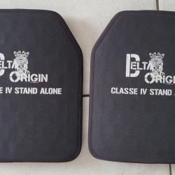 Lot de 2 plaques Balistiques NIJ 4 Stand Alone Delta Origin