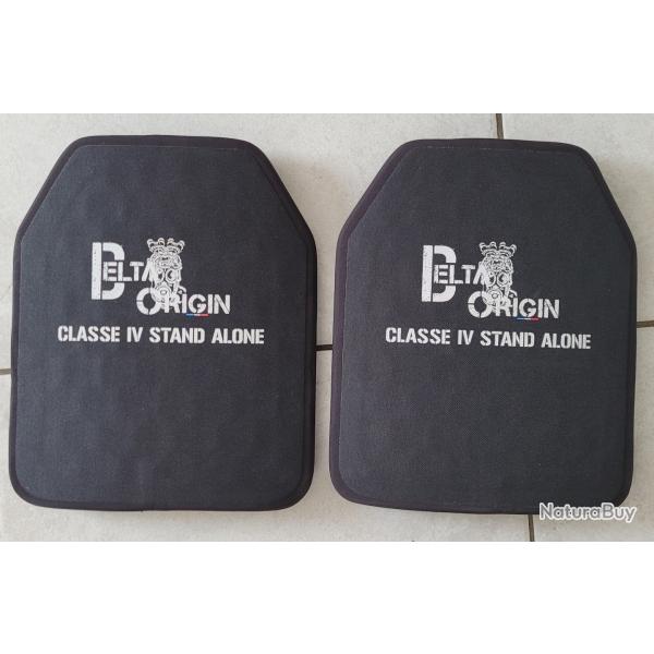 Lot de 2 plaques Balistiques NIJ 4 Stand Alone Delta Origin