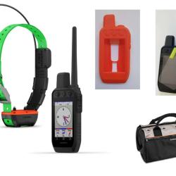 Garmin pack Alpha 300F avec collier TT25 + coque silicone + verre tremp&eacute; + sac