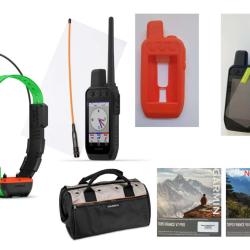 Garmin pack Alpha 300F avec collier TT25F + coque silicone + verre tremp&eacute; + sac + carte topographiqu