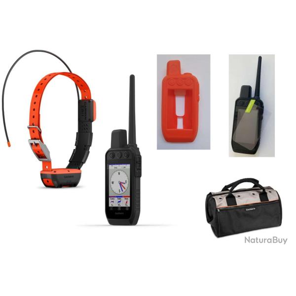 Garmin pack Alpha 300F avec collier T20 + verre tremp� + coque+ACUFA+ sac