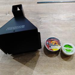 Plombs 4,5mm et porte cible swiss arm