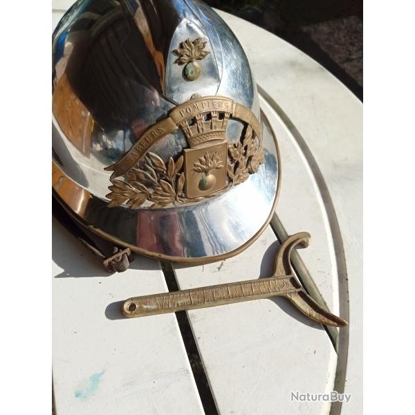 Casque de pompier de parade district d'Arcachon