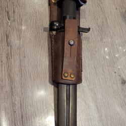 Poignard de tranch&eacute;e fran&ccedil;ais WW1 - EJAB J. Aubry - Mod&egrave;le 1916 - Lame double goutti&egrave;re - Fourreau c