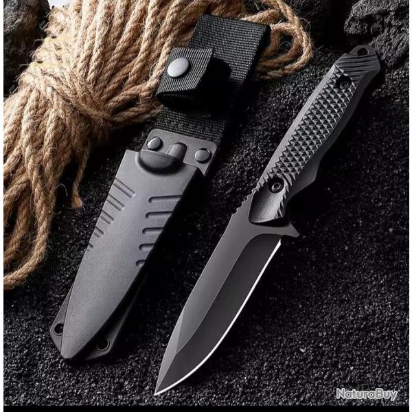 Couteau de survie tout terrain grande r�sistance avec �tui 1� sans r�serve !!!