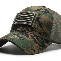 Casquette Camo Drapeau Am&eacute;ricain Scratch...ENCHERE 1 EURO