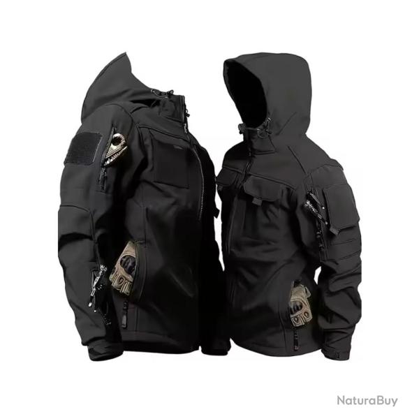 Veste Tactique Softshell N�oprene Noir