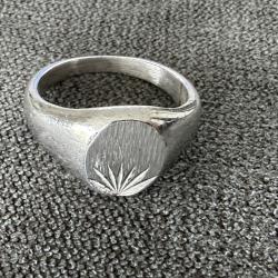 Chevali&egrave;re en argent sterling - bague homme - taille 60 - Soleil levant