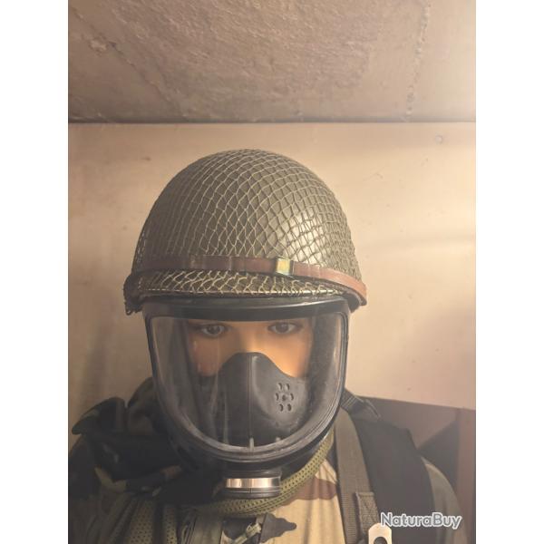 Casque mod�le 51 Francais Indochine Alg�rie TAP