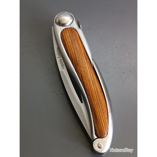 COUTEAU LAGUIOLE �VOLUTION en 2 pi�ces, THIERS, manche bois