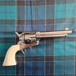 Revolver Uberti 1873 Cattleman .QD cal .45COLT canon 5.1/2" New Model Acier Nickel /Imitation Ivoire