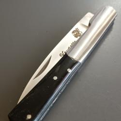 COUTEAU VENDETTA CORSE, manche corne, guilloch&eacute;