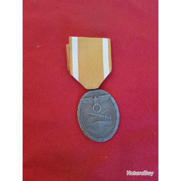 ANCIENNE DECORATION MILITAIRE ALLEMANDE 1939 LIGNE SIEGFRID OLD GERMAN MEDAL 1939