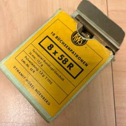 Lot de douilles pour rechargement calibre 8x58R