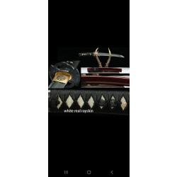 Tanto en acier T10 - Trempe traditionnelle, tranchant redoutable