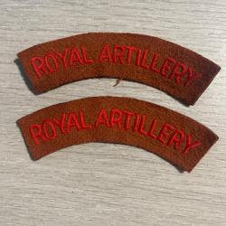 une paire de bananes anglaises ROYAL ARTILLERY ww2