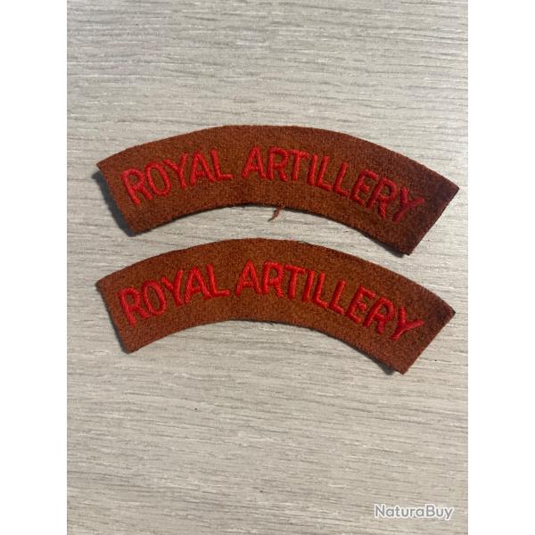 une paire de bananes anglaises ROYAL ARTILLERY ww2