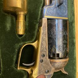 UBERTI 1847 WALKER FINITION BLUE CHARCOAL INCRUSTE OR ''PIECE UNIQUE'' a saisir