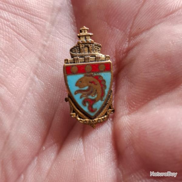 INSIGNE COMPAGNIE AUTONOME DE GARNISON HAIPHONG ( PERIODE INDOCHINE ) EN MINIATURE