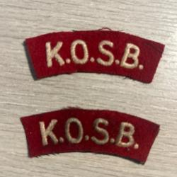 une paire de bananes anglaises K.O.S.B ww2