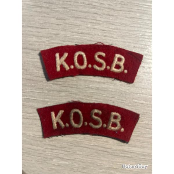 une paire de bananes anglaises K.O.S.B ww2