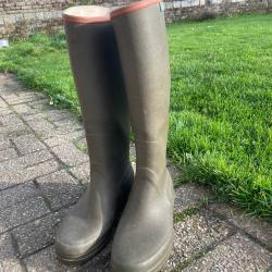 Bottes doubl&eacute;es cuir Aigle