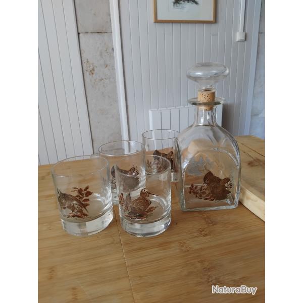 Carafe b�casse avec 4 verres