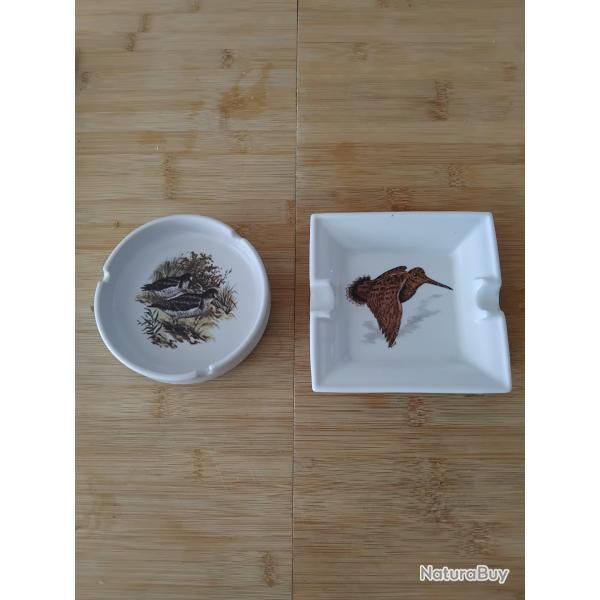 2 cendriers d�cor�s b�casse