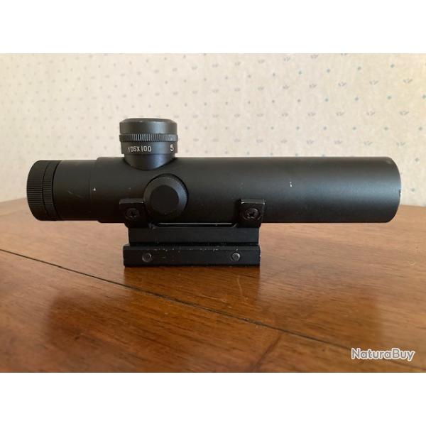 Lunette de carabine 4 x avec montage pour rail de 11 mm