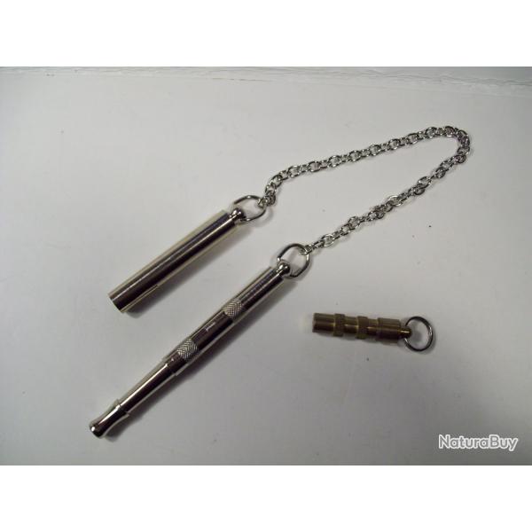 sifflet ultra son ELLESS & tube adresse identification pour collier chien chat