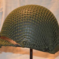 CASQUE AMERICAIN US M1-1&deg; ARMEE-2&deg;DB-LIBERATION-INDOCHINE-USM1 HELMET WW2&deg;