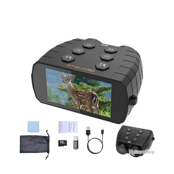 Jumelles de Vision Nocturne N6 - Vision jour/nuit FHD 1080P - IR 300 m - Zoom Num�rique 5X