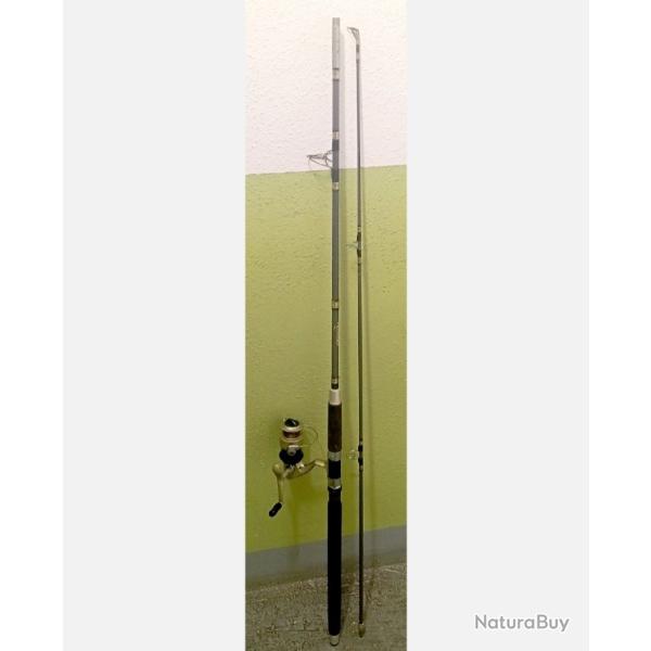 ROBUSTE LANCER PLEIN + MOULINET ASSORTI. FABRICATION COR�ENNE (GAGE DE QUALIT�) ET NON CHINOISE