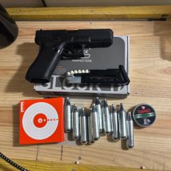 &Agrave; saisir promo jusqu'au 3/01/2026 !!! Pack complet Pr&egrave;s &agrave; tirer complet glock17gen5  cal4,5mm exp48h