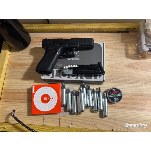� saisir promo jusqu'au 3/01/2026 !!! Pack complet Pr�s � tirer complet glock17gen5  cal4,5mm exp48h