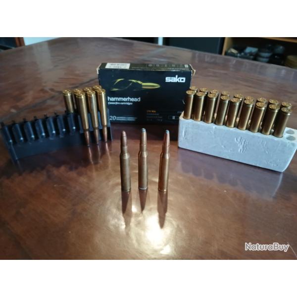 lot de 28 balle sako, sellier bellot et rws /150 grain