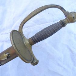 560) lot  tr&eacute;s rare &eacute;p&eacute;e  d'officier de  grosse cavalerie ,  restauration ,