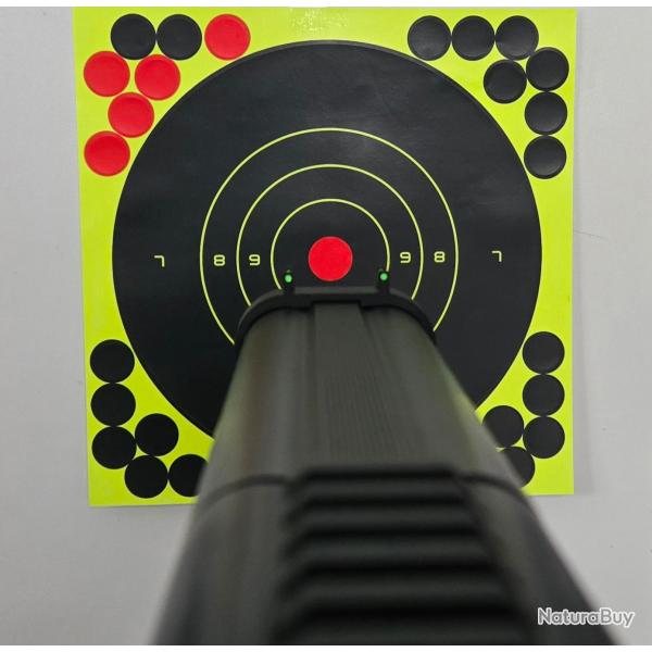 Double Guidon Fibre Optique Vert Fluo pour Umarex T4E HDS 68 & TS 68 HDS68 &TS68