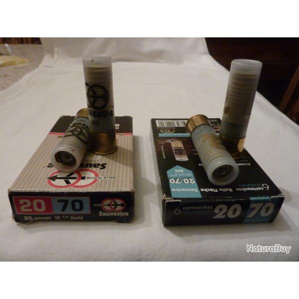 BALLES FLECHES SAUVESTRE  CAL 20/70