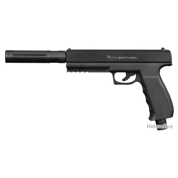 PISTOLET SENTINEL C50 + EXTENSION DE CANON TACHYON-S + 50 billes + 10 CO2 CAT D