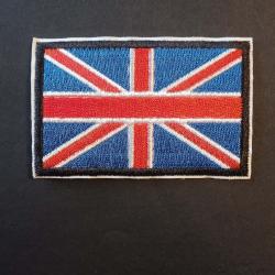 Patch drapeau Anglais thermocollant livraison gratuite lettre verte